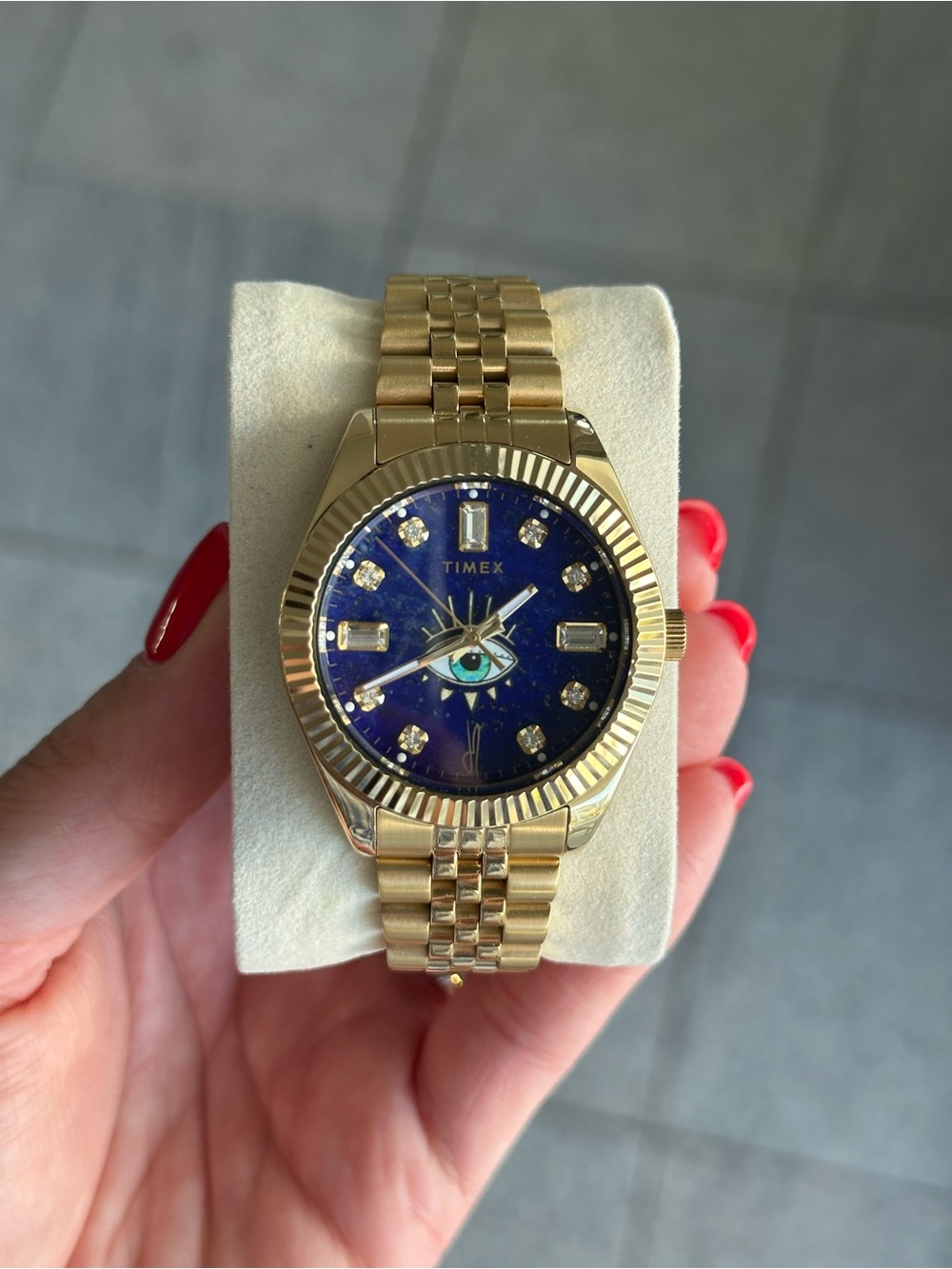 Timex X Jacquie Aiche Evil Eye Watch Lapis Dial 36 MM